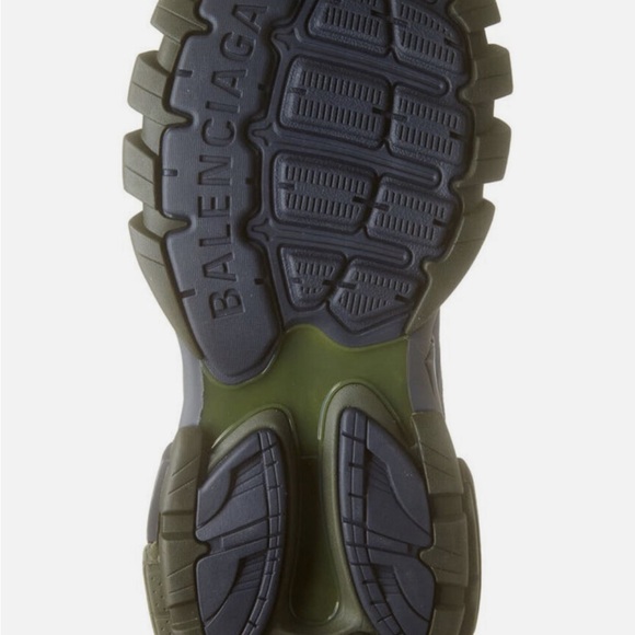 BALENCIAGA Track Sneaker Color: Khaki & Dark Grey Size: 12 - Picture 5 of 10